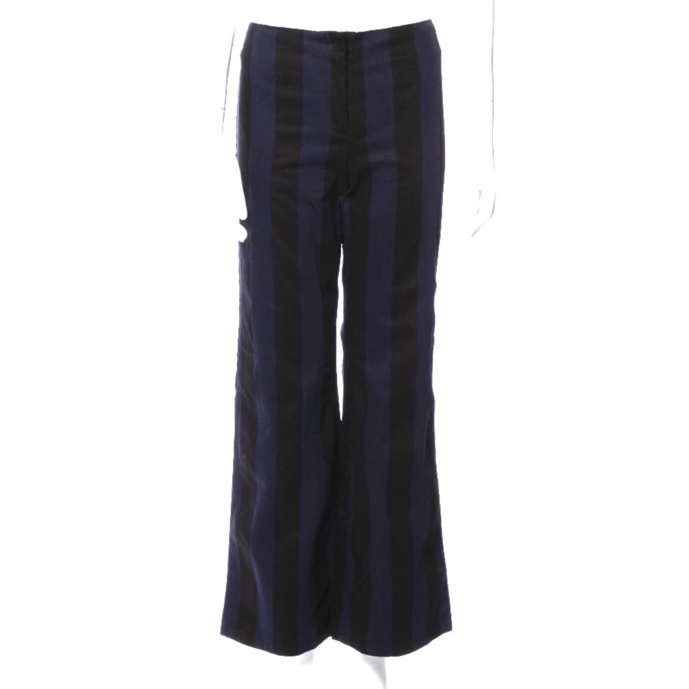 Stripe navy and black wide leg pants size 0 xs